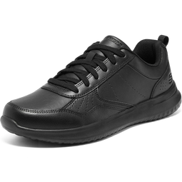 斯凯奇（SKECHERS）男士皮鞋秋季厚底休闲鞋商务通勤板鞋软底舒适上班鞋210835