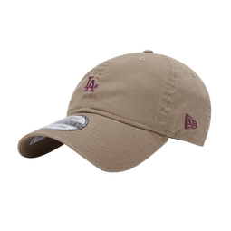 NEW ERA纽亦华MLB棒球帽子小logo男女情侣软顶弯檐鸭舌帽920 12728543-卡其色 洛杉矶道奇队 OSFM