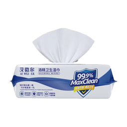 艾微尔酒精湿巾80片/袋装75%消毒湿巾大包加大加厚卫生清洁酒精湿巾 尝鲜装   75%酒精湿巾 80抽 1包
