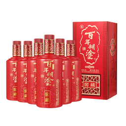 百年糊涂窖藏52度 500ml*6瓶 浓香型白酒 节日送礼白酒 婚庆喜宴白酒 52度 500mL 6瓶 多件赠酒，3件起赠 