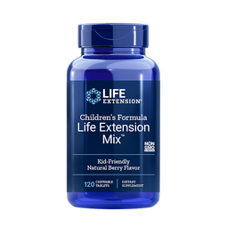 Life Extension沿寿儿童复合维生素ebD3维C果味咀嚼片含21种营养多维美国进口