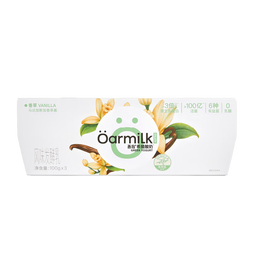 OarmiLk吾岛香草希腊酸奶儿童早餐低温酸奶100gX3杯 风味发酵乳佐餐