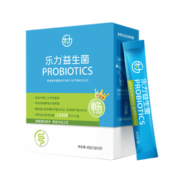 乐力小蓝条益生菌粉12000亿/盒成人儿童中年老人肠胃肠道双歧杆菌礼盒