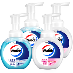 威露士泡沫抑菌洗手液225ml*4(健康+滋润)儿童泡沫型泡泡洗手液护手