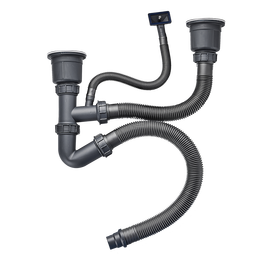 名爵(MEJUE)下水管器套装厨房洗菜盆带溢水口去水器塞子下水器管套装Z-02319