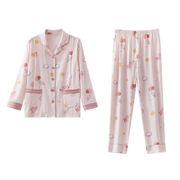 十月结晶月子服透气孕妇睡衣产后哺乳期产妇家居服套装 茉莉兔L码