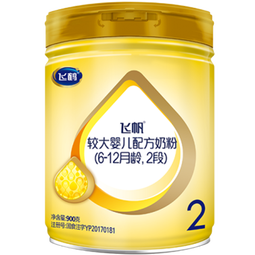 飞鹤飞帆呵护2段900克较大婴儿配方奶粉(6-12个月适用) 1罐 (入会享会员福利)