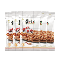 黄飞红麻辣花生组合装办公室休闲零食露营聚会麻辣花生米下酒菜小食 麻辣花生116g5袋