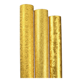 沪达墙纸 金箔墙纸金色金黄色KTV理发店酒店客厅吊顶天花板3D立体佛堂壁纸 细拉丝金色 860603