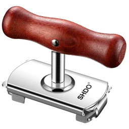 膳大皇(SHDO)德国不锈钢开瓶器多功能开罐头开瓶神器拧盖器省力开瓶盖启起瓶器 红木不锈钢拧盖器【标准款】