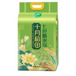 十月稻田 七色糙米2.5kg 东北低脂粗粮 （黑米 红米  燕麦米 小麦仁） 七色糙米 2.5kg*1袋