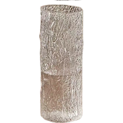 大号家用加厚透明玻璃花瓶摆件富贵竹水培百合干花客厅餐桌花瓶 26cm直筒岩石