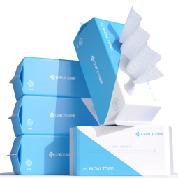 洁丽雅(Grace)一次性毛巾洗脸巾洗面巾洁面巾擦脸巾3连包 20*20cm 80片/包