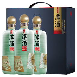 潭酒年份潭酒2018真年份酱香型白酒牛年生肖酒53度大曲坤沙过节送礼 53度 500mL 9瓶 原装箱 53度