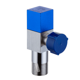 潜水艇(Submarine)F301 黄铜加厚三角阀八字阀 止水阀 陶瓷阀芯国标4分(蓝色)