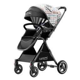 帕琦婴儿推车轻便高景观小骑士婴儿车双向可折叠可坐可躺遛娃神器星梦