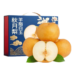 果跃霖山东莱阳秋月梨子冰糖丰水雪梨脆甜现摘新鲜水果中秋礼盒 5斤商超果【单果5-7两】净重4.5斤