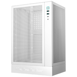 九州风神(DEEPCOOL)CH170 ITX电脑机箱白色(多功能数显底座/172mm风冷/长显卡/140mm以内电源/Type-C)