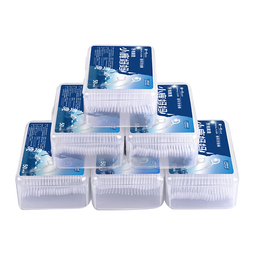 小鹿妈妈专业护齿牙线棒清洁齿缝贵虎款牙签牙线棒50支/盒 6盒300支