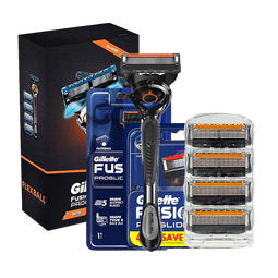 吉列Gillette锋隐致顺5层剃须刀1刀架5刀头礼盒装原装进口男士剃须