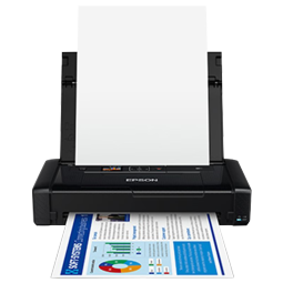 爱普生(EPSON)WF-110 打印机 A4彩色喷墨打印机 无线办公 内置电池 USB/车载供电(WF-100升级款)家用办公