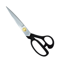 吉迩利台湾高档锰钢防锈服装大剪刀裁缝剪合精钢师傅专用缝纫精密尖头剪 9寸 一把