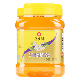 冠生园洋槐蜂蜜1350g/罐 纯蜂蜜 中华老字号早餐牛奶麦片冲饮节日礼品