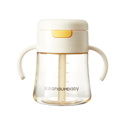 皇宠儿童牛奶杯一岁以上宝宝水杯学饮弹盖吸管杯直饮奶瓶直饮杯 直饮牛奶杯260ML【12月+】