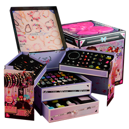 凯卡西串珠礼盒女孩生日礼物7-14岁小女生5儿童8-12diy手链10女儿的宝藏 热销款-女儿的宝藏升级版首饰盒