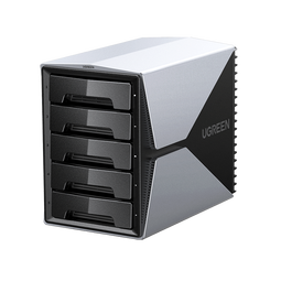 绿联 磁盘阵列硬盘柜 多盘位硬盘盒底座(带RAID存储)硬盘仓 通用2.5/3.5英寸SATA串口机械固态硬盘