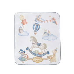 好孩子（gb）婴儿被子盖毯新生儿安抚毯宝宝毯子儿童午睡企鹅绒毛毯120*100cm