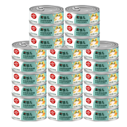 顽皮(Wanpy)猫罐头果饭汤汁猫咪罐头湿粮补水宠物零食80g 【经典款】鲣鱼口味*24