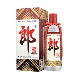 郎酒 郎牌郎酒 53度 酱香型高度白酒(新老包装随机发货) 53度 500mL 1瓶 单瓶装