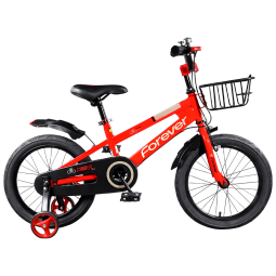 永久(FOREVER)儿童自行车小孩单车脚踏车14寸平衡车学生山地车童车红色