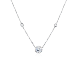 Fanci范琦星点项链女银锁骨链生日女友轻奢高级感礼物女士送闺蜜 白色 京J仓发/次日达