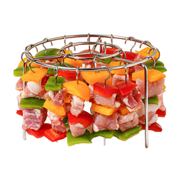 魔幻厨房空气炸锅烤架【30串】304不锈钢针 烧烤架烤箱吊架免翻面烤肉烤串 