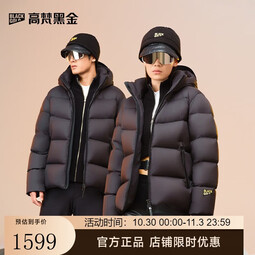 高梵黑金鹅绒服【雷总同款】机能4.0五格男女同款羽绒服 高定骑士黑 L 