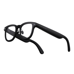 雷鸟V3【AI眼镜榜TOP1】AI拍摄眼镜 无线智能眼镜  拍照翻译眼镜  镜架款非平光镜 羽黑磨砂无充电盒款