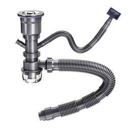 海立 厨房洗菜盆下水管110单槽洗碗台盆池PP排水管防臭下水器套装S15