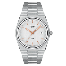 天梭（TISSOT）手表 PRX超级玩家系列男表 石英男士钢带腕表时尚表生日礼物
