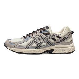 亚瑟士ASICS跑步鞋男鞋越野透气运动鞋抓地耐磨跑鞋 GEL-VENTURE 6 奶白色/灰色 39