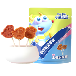 小鹿蓝蓝 山楂棒棒糖 宝宝零食营养健康鲜果打浆膳食纤维 原味山楂棒【1袋】