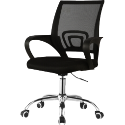 舒客艺家 电脑椅办公椅职员网椅转椅会议椅子家用电脑靠背椅休闲椅培训椅 106黑色-加固钢爪