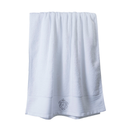 洁丽雅（Grace）五星级酒店纯棉高档抗菌防螨白色浴巾男女全棉强吸水加大加厚