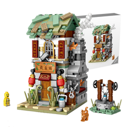 Loz俐智成人积木拼装国潮中华街儿童玩具送男女朋友情人节生日礼物 4103-蘑菇房 