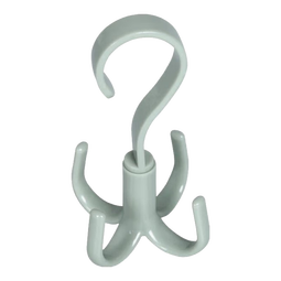 【日销10w】衣柜衣帽四爪挂钩可旋转衣架卧室领带包包收纳北欧风 白黄粉蓝颜色随机 5个挂钩加5个四爪一套装