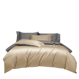 AIDLI A类奥地利兰精天丝60支100%莱赛尔四件套夏季凉感床单被套 卡西纳-紫 200*230cm四件套（1.5/1.8m床）