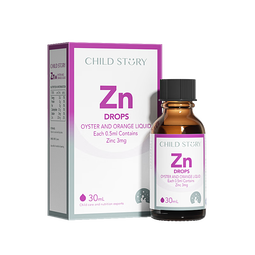 童年故事Child Story牡蛎橙复合锌Zn饮料滴剂儿童宝宝 液体锌水果口味 （加拿大原装进口）30ml 