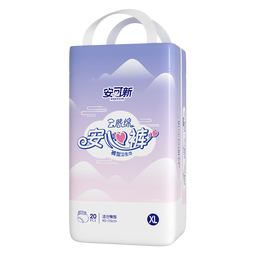 安可新安睡裤安心裤夜用裤型卫生巾超熟睡量大快吸安全裤夜安裤生理裤 L 40片 55-75KG 云感安心裤 2包40片