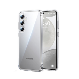 绿联适用三星S24手机壳SAMSUNG Galaxy S24保护套全透明超薄抗指纹防摔镜头全包男女简约软壳